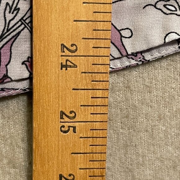 Chase Blouse Women's Small Purple Floral Short Sleeves - Picture 6 of 11